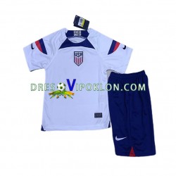 SAD Dres Domaći World Cup 2022 Kratkih Rukava ,Dječji Komplet