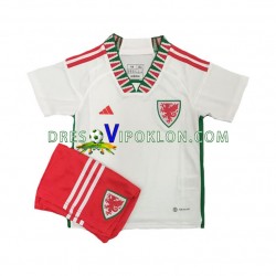 Wales Dres Gostujući World Cup 2022 Kratkih Rukava ,Dječji Komplet