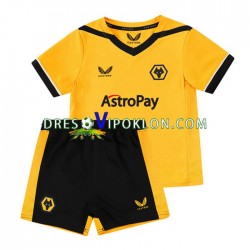 Wolverhampton Wanderers Dres Domaći 2022-2023 Kratkih Rukava ,Dječji Komplet